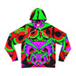 "Electric Aviary" - NEON Owls AOP Hoodie