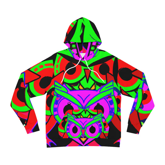 "Electric Aviary" - NEON Owls AOP Hoodie