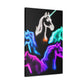 "Neon Harmony" NEON Unicorns Art Canvas
