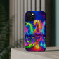 Neon Mystic Magicians Neon Unicorns Premium Art Magsafe Magnet Tough IPhone 13 14 15 Pro Plus Max and Mini in Matte and Glossy Phone cases