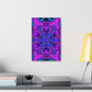 Vivid Trancendent Neon Dimensions. Trippy Infinity Patterns Art Canvas