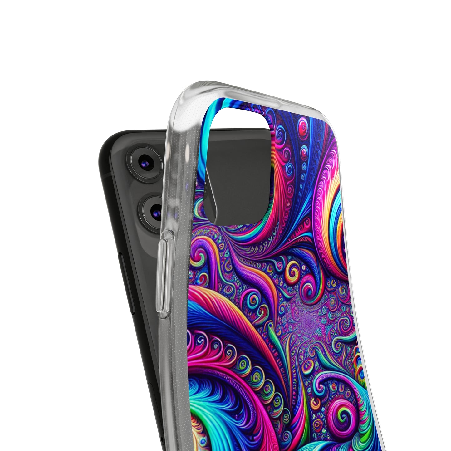 "VibranTrip Neonfinity" Infinity Patterns Art Polycarbonate Phone Case