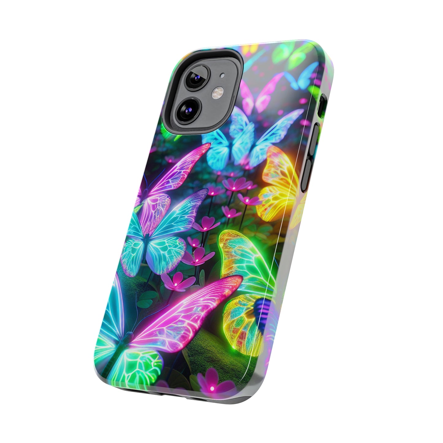 Neon Butterfly Dreamscape. NEON Butterflies Tough Phone Case