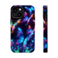 "Electrically Vivid Reverie" Neon Butterflies Premium Art Magsafe Magnet Tough IPhone 13 14 15 Pro Plus Max and Mini in Matte and Glossy Phone cases