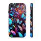 "Illuminated Flight" NEON Butterflies Tough Phone Case