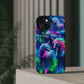 Vivid Dreamscape of Neon Unicorns Neon Unicorns Premium Art Magsafe Magnet Tough IPhone 13 14 15 Pro Plus Max and Mini in Matte and Glossy Phone cases