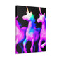 Neon Unicorn Party. NEON Unicorns Art Canvas