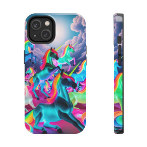 "Neon Fantasy" NEON Unicorns Tough Phone Case