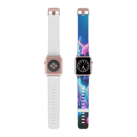 Neon Unicorn Symphony. - NEON Unicorns Iwatch Band