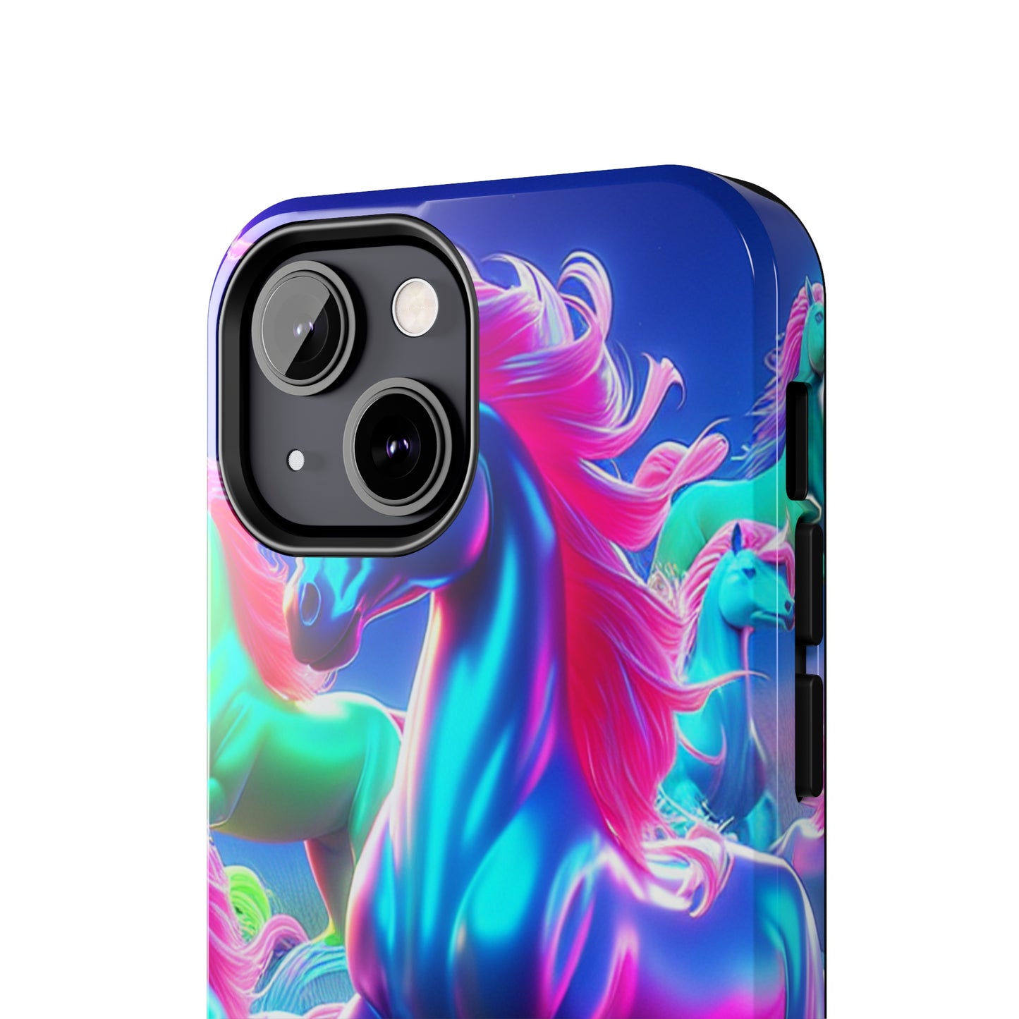 "Rainbow Dreams in Neon" NEON Unicorns Tough Phone Case