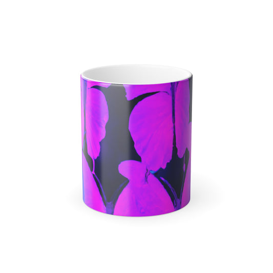 Dazzling Luminescent Flutterbys Neon Butterflies 11oz Color Morphing Mug