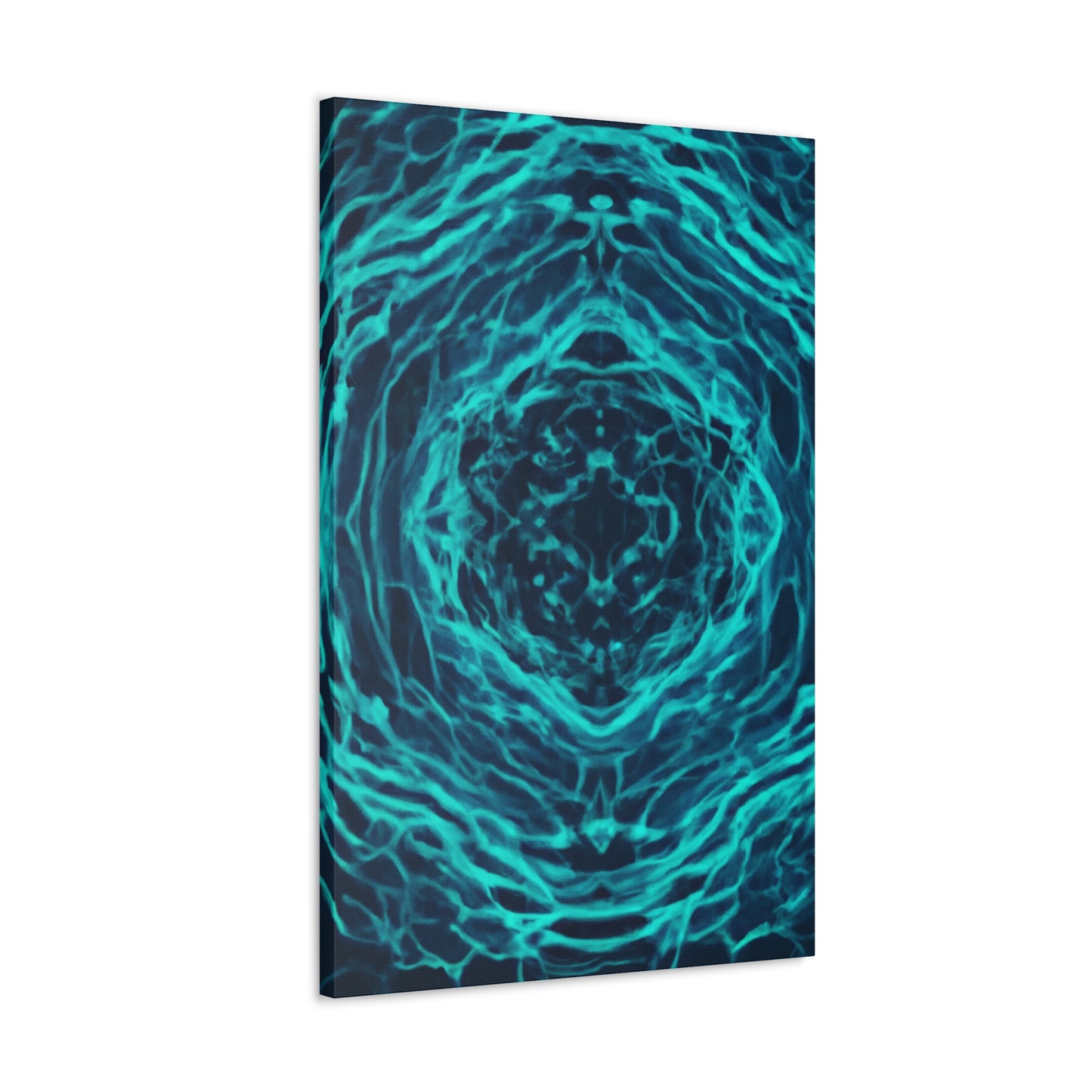 Neon Infinity Fractals. Trippy Infinity Patterns Art Canvas
