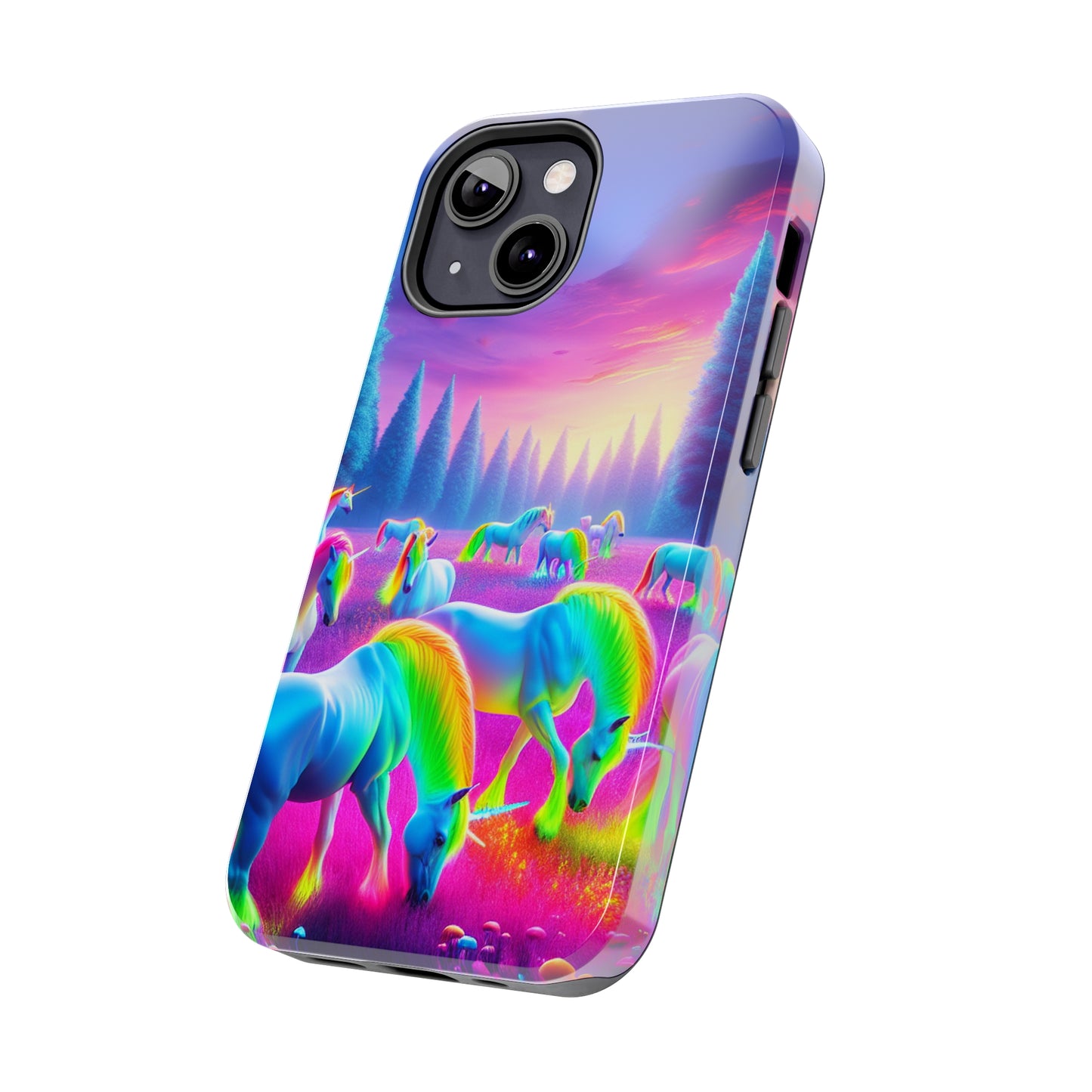 Neon Mystic Unicorns. NEON Unicorns Tough Phone Case