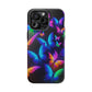 "Vibrant Neon Flutter" Neon Butterflies Premium Art Magsafe Magnet Tough IPhone 13 14 15 Pro Plus Max and Mini in Matte and Glossy Phone cases