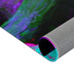 Vibrant Neon Fantasia. Butterflies & Mushrooms Area Rug