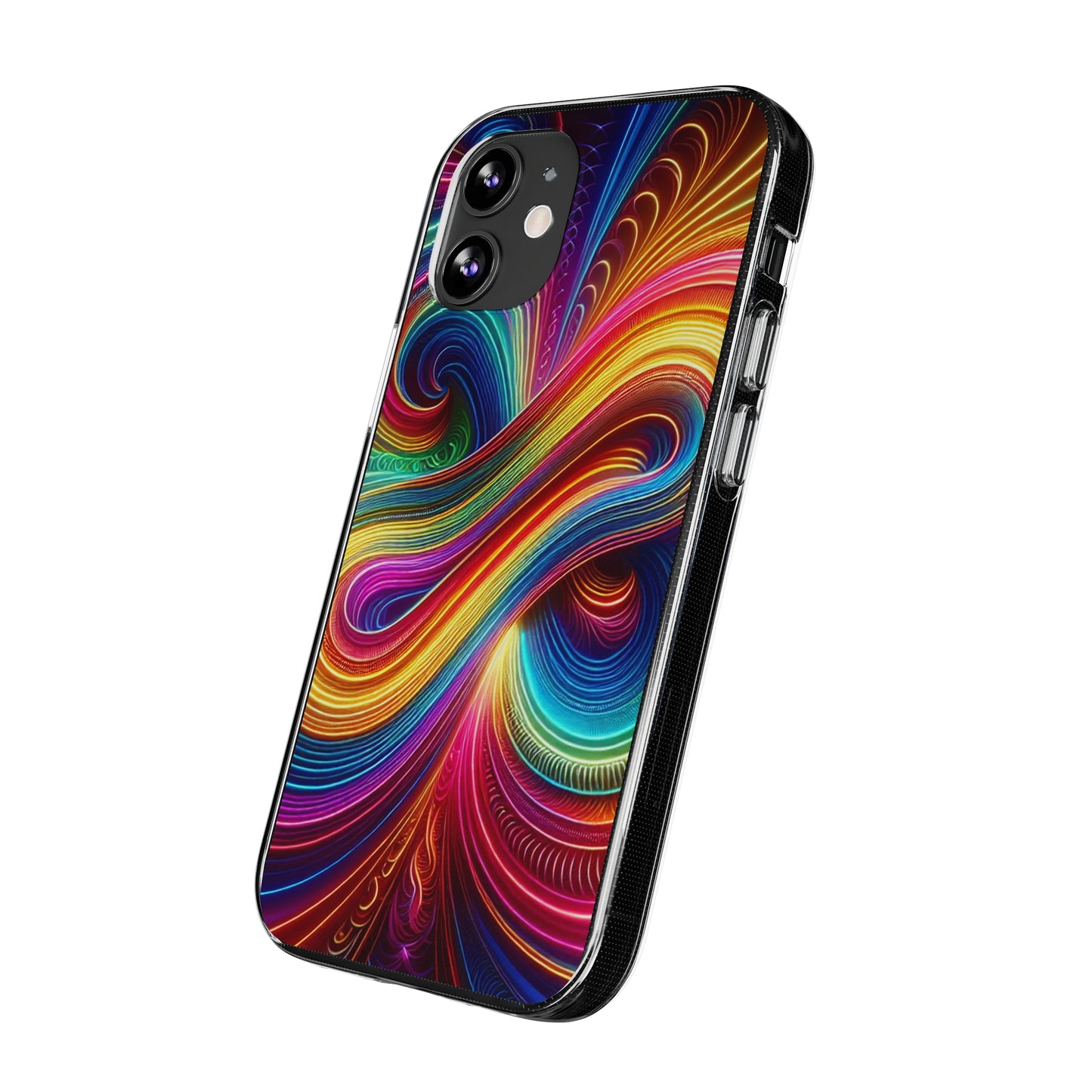 Neon Infinity Vortex Infinity Patterns Art Polycarbonate Phone Case