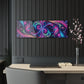 Vibrant Neon Infinity Fractalization. Trippy infity Pattern 1/4" Glossy Acrylic Art