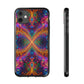 Vibrant Trippy Neon Infinity Swirls Infinity Patterns Art Polycarbonate Phone Case