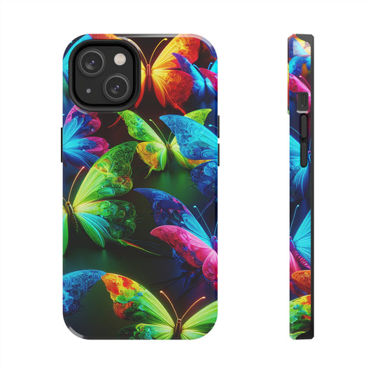 Neon Nectar Flutter. NEON Butterflies Tough Phone Case