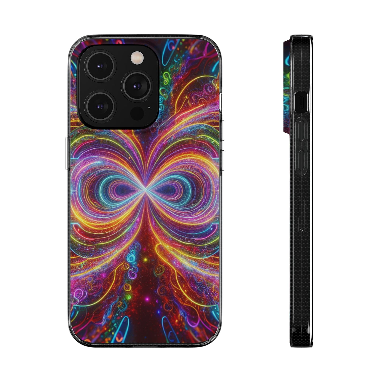 Neon Infinity Vortex Infinity Patterns Art Polycarbonate Phone Case