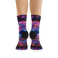 TDB Vibrant Neonic Infinity Visuals Trippy Recycled Poly Socks