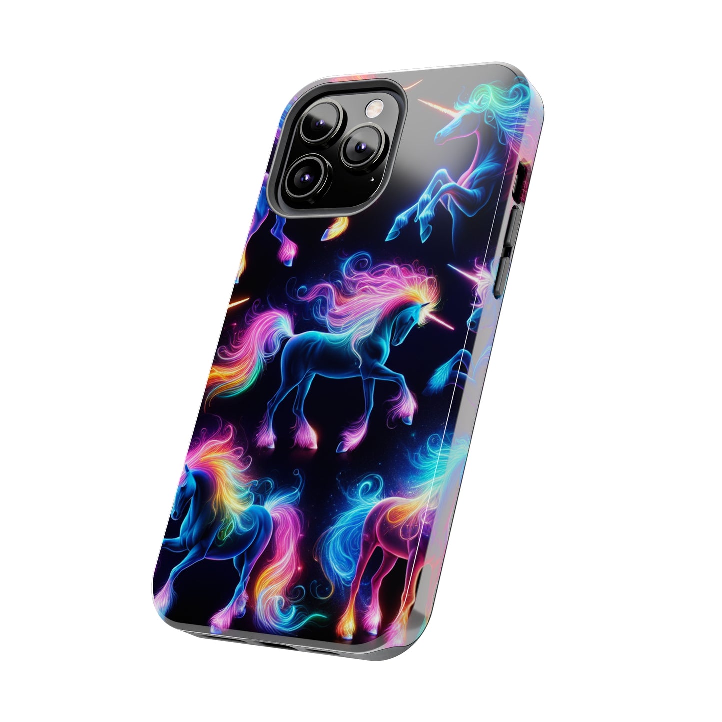 'Neon Mirage of Unicorns' NEON Unicorns Tough Phone Case
