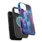 "Unicorn Flux-scape" Neon Unicorns Premium Art Magsafe Magnet Tough IPhone 13 14 15 Pro Plus Max and Mini in Matte and Glossy Phone cases