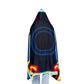 "Infinite Spectrum" - NEON Infinity Patterns Art Hooded Snuggle Blanket
