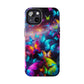 "Neon Flutterings" NEON Butterflies Tough Phone Case Iphone  7 8 9 10 11 12 13 14 SE X XR XS Pro Max Mini Plus