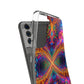 Vibrant Trippy Neon Infinity Swirls Infinity Patterns Art Polycarbonate Phone Case