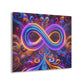 Cosmic Vibrancy. Trippy infity Pattern 1/4" Glossy Acrylic Art