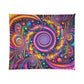 "Infinite Neon Dreamscape" Trippy Infinity Patterns Comforter Blanket