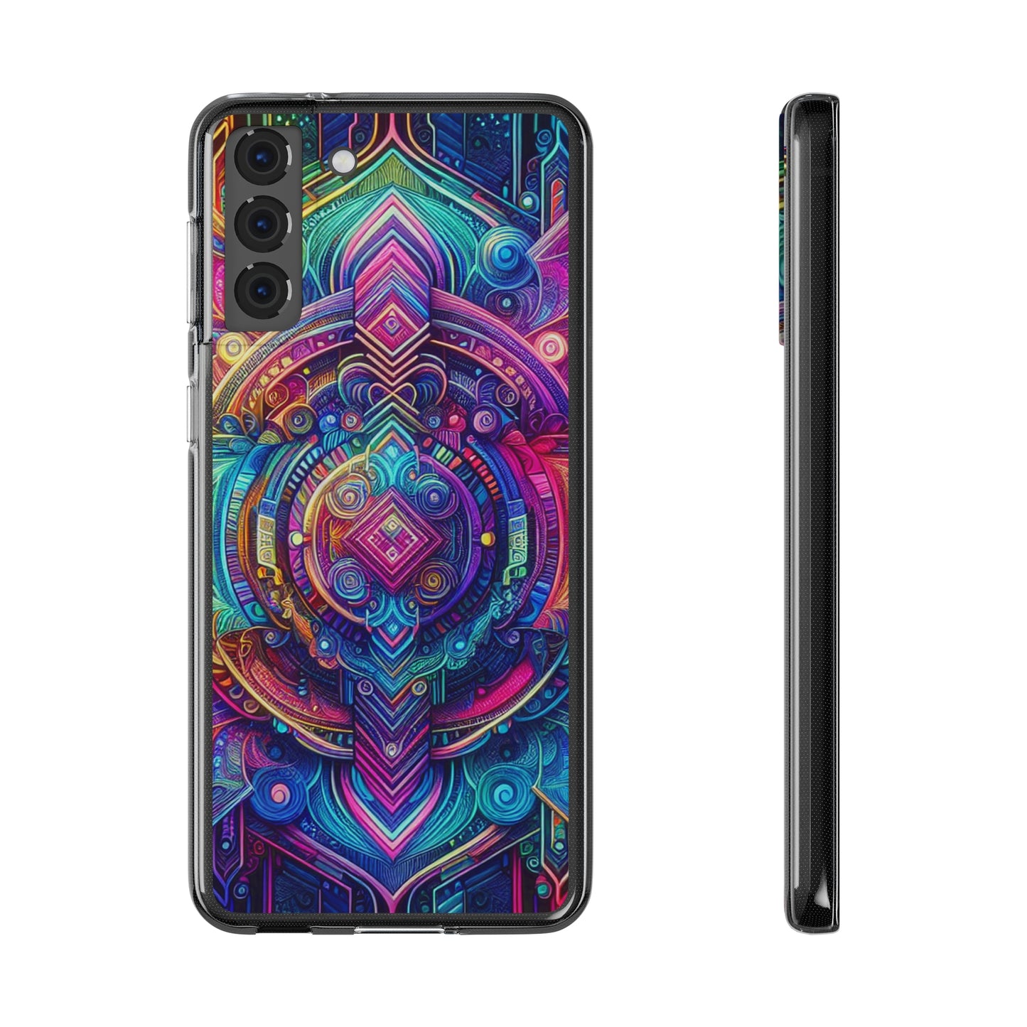 Neon Infinity Vortex Infinity Patterns Art Polycarbonate Phone Case
