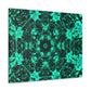 Cosmic Synesthesia Explosion. Trippy Infinity Patterns Art Canvas