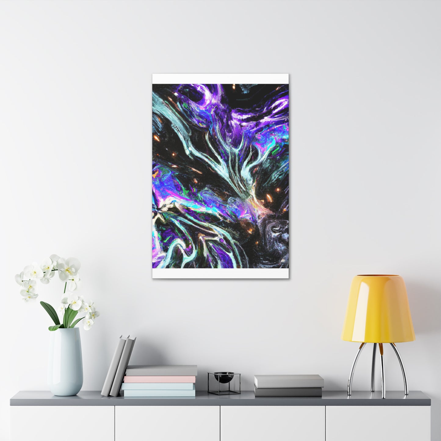 Interdimensional Fantasia. Trippy Infinity Patterns Art Canvas