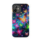 Neon Butterflies In Flight. NEON Butterflies Tough Phone Case