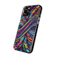 'Infinite Neon Illusion' Infinity Patterns Art Polycarbonate Phone Case