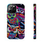 "Neon Nocturne" NEON Owls Tough Phone Case