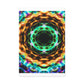 Galactic Neon Hyperspace Splatter. Trippy Infinity Patterns Art Canvas