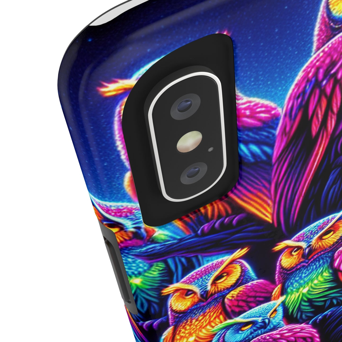 Neon Nocturne. NEON Owls Tough Phone Case