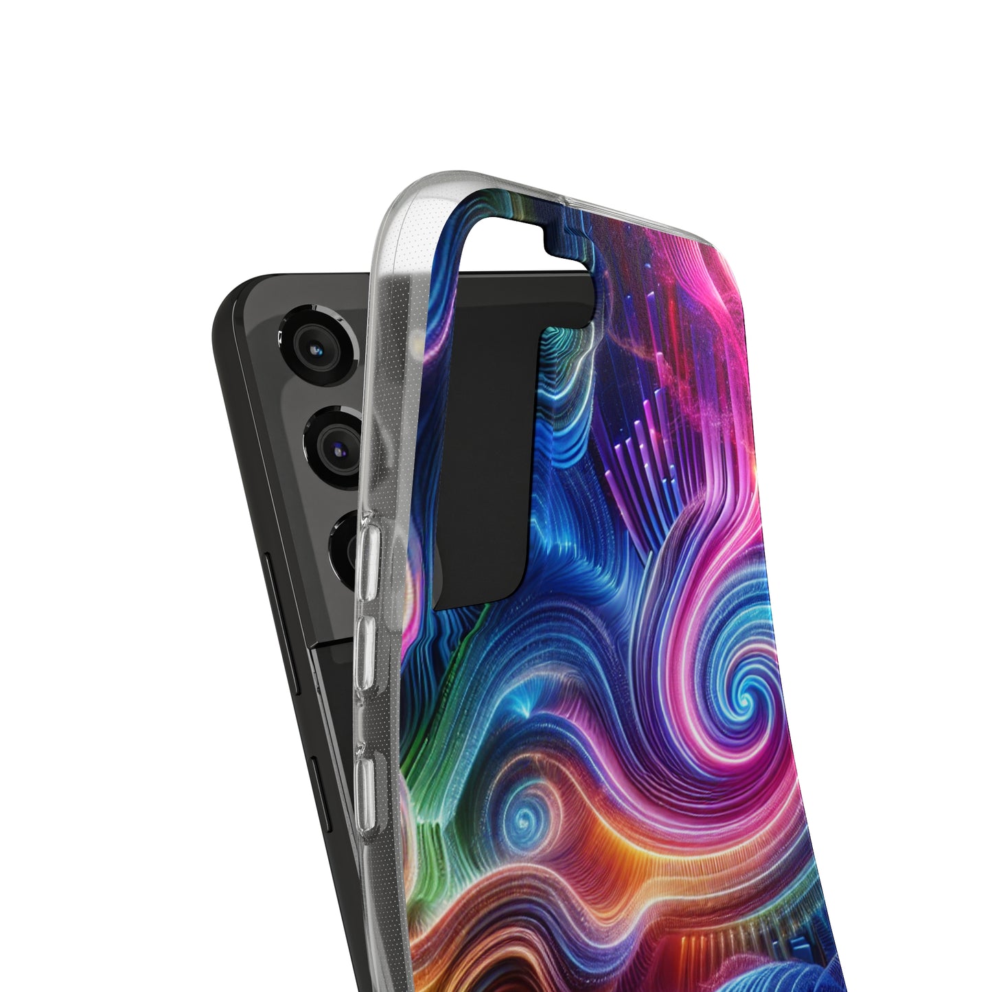 Neon Dreamscapes Infinity Patterns Art Polycarbonate Phone Case