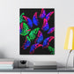 "Nebula of Neon Butterflies" Neon Butterflies  Art Canvas