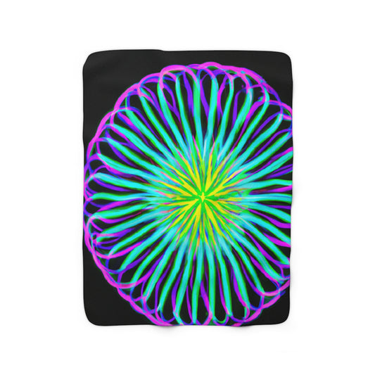 Giuliano della Palma - Trippy Infinity Patterns Sherpa Blanket