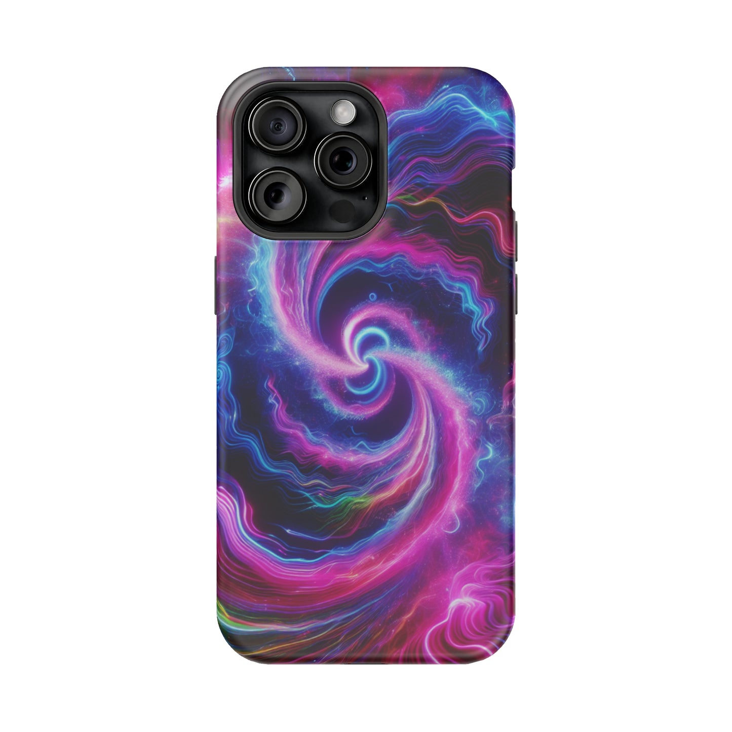 Infinite Neon Horizon Neon Trippy Infinity Patterns Premium Art Magsafe Magnet Tough IPhone 13 14 15 Pro Plus Max and Mini in Matte and Glossy Phone cases