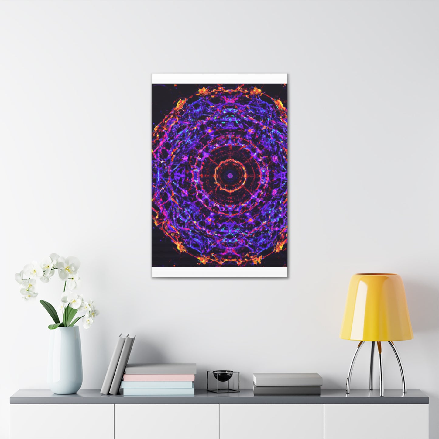 Cosmic Psychedelic Universe. Trippy Infinity Patterns Art Canvas