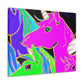 "Neon Rainbow Posse" NEON Unicorns Art Canvas