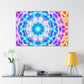 Vivid Cosmic Lightsphere Trippy Infinity Patterns Art Canvas