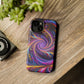 Vivid Psychedelic Cosmic Euphoria. Neon Trippy Infinity Patterns Premium Art Magsafe Magnet Tough IPhone 13 14 15 Pro Plus Max and Mini in Matte and Glossy Phone cases