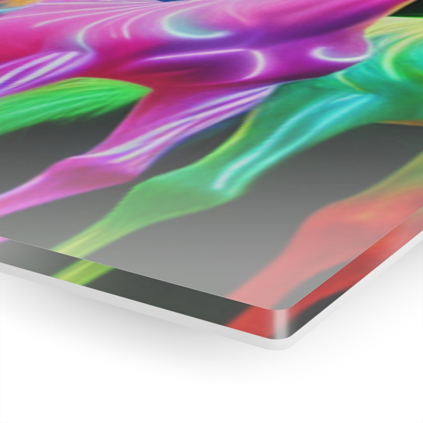"Rainbow Fantasia" NEON Unocrons Art 1/4" Glossy Acrylic Art