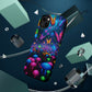 Neon Fruition Neon Butterflies and Mushrooms Premium Art Magsafe Magnet Tough IPhone 13 14 15 Pro Plus Max and Mini in Matte and Glossy Phone cases